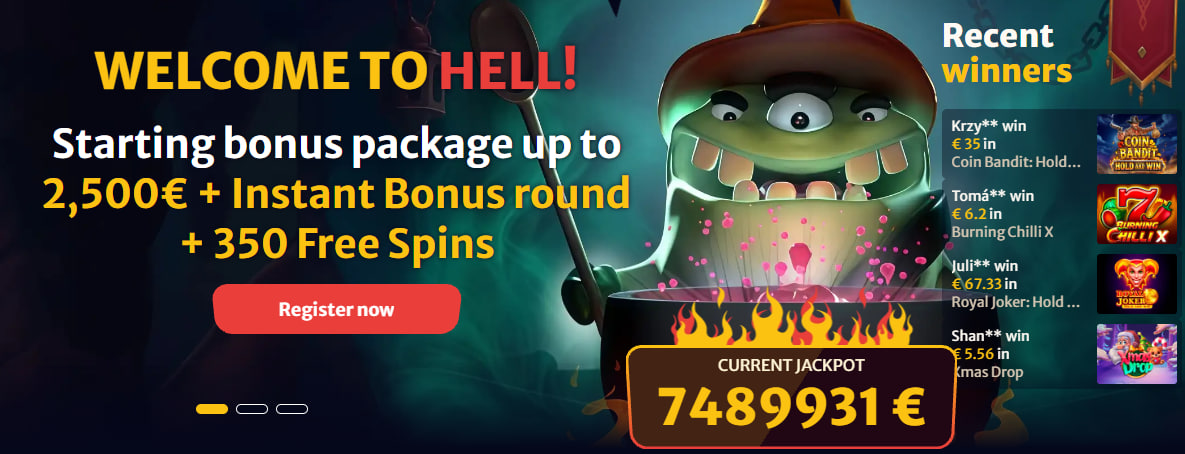 Hellspin casino screenshot